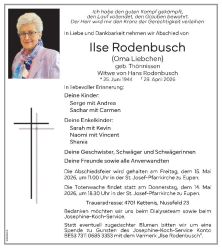 Rodenbusch-Thoennissen Ilse