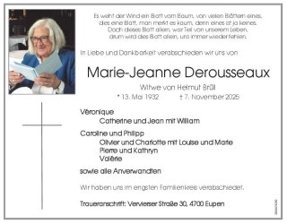 Derousseaux Marie-Jeanne