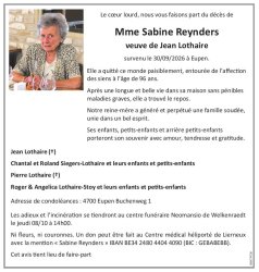 Reynders Sabine