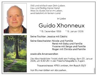 Xhonneux Guido
